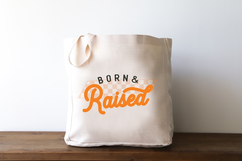 Tennessee Born & Raised Tote UTEN0015BAG
