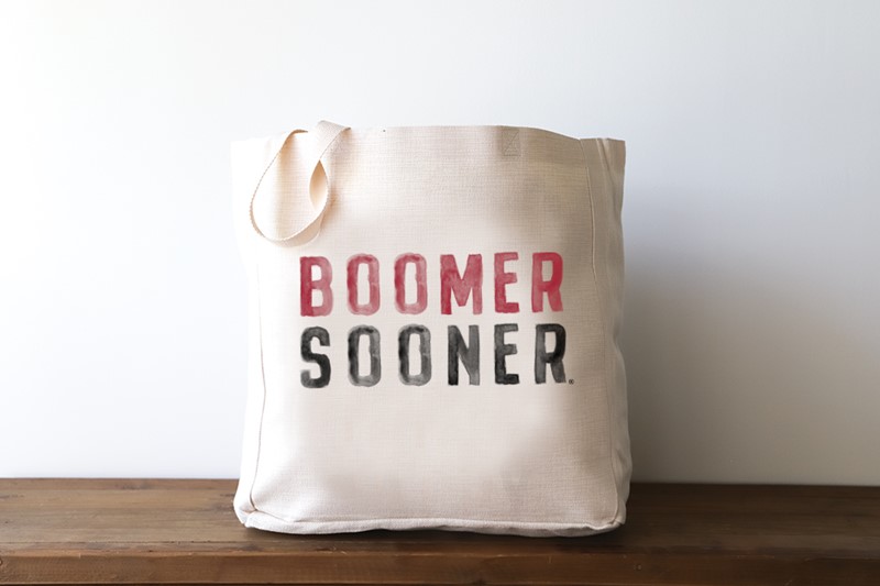 Poster Boomer Sooner Tote OU0005BAG