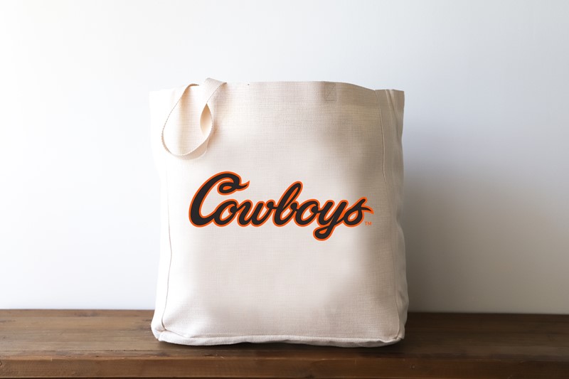 Cowboys Rectangle Logo Tote OSU0002BAG