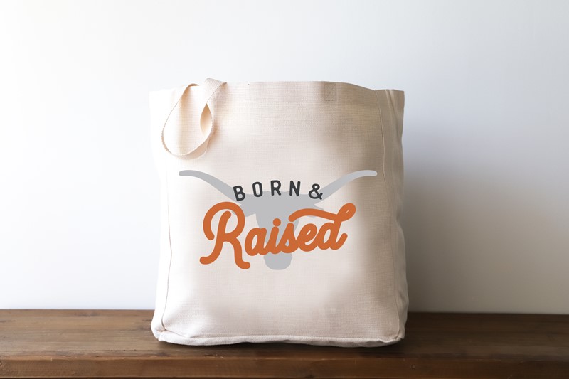 Texas Born & Raised Tote UT0016BAG