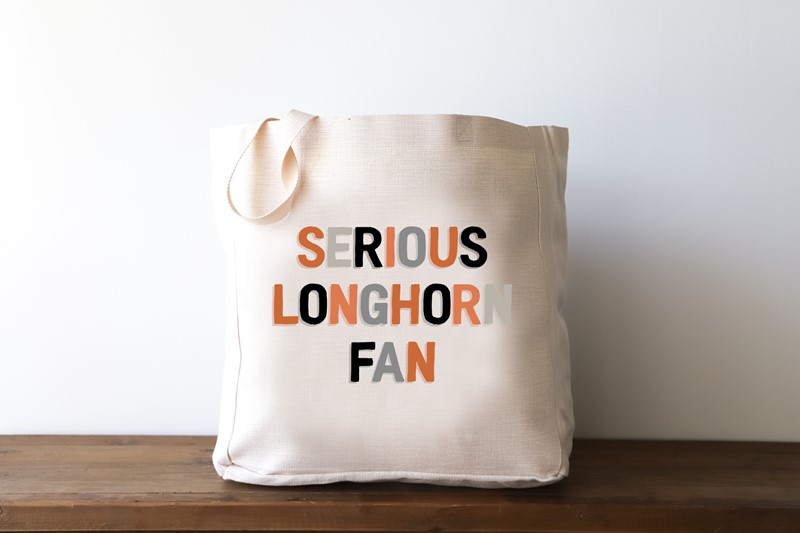 Serious Longhorn Fan Tote UT0020BAG