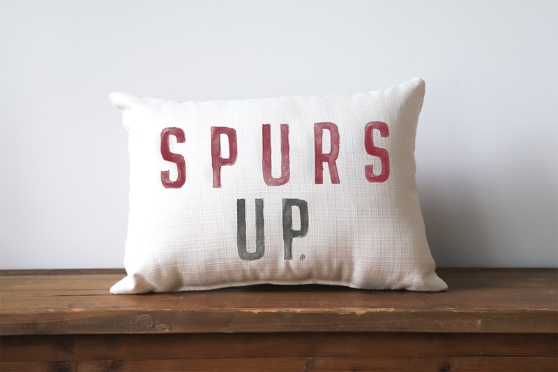 Spurs Up Poster Tones Pillow USC0002