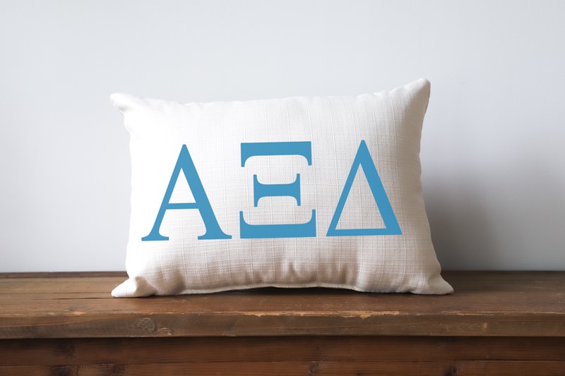 Sorority Large Letter  Alpha Xi Delta Pillow SOR0016-AXI