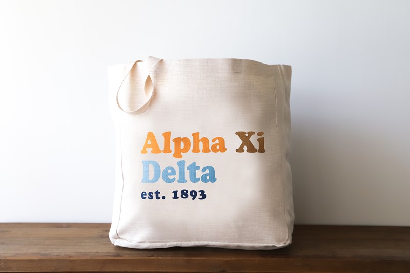 Retro Sorority Name Tote SOR0022BAG