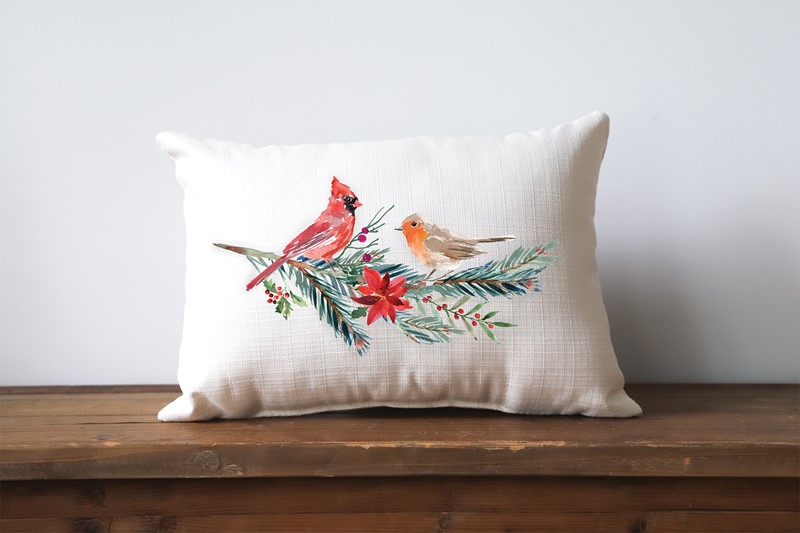 Cardinal throw pillow 2025