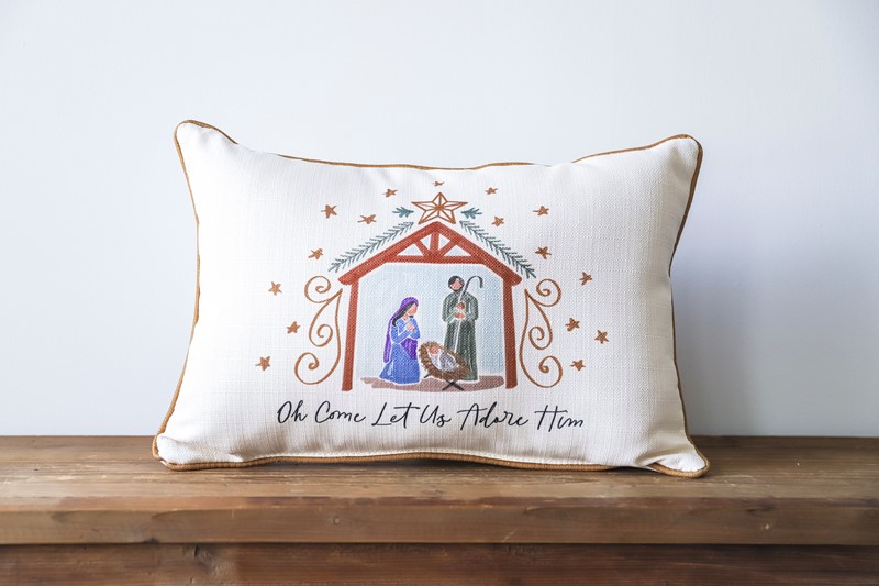 Natural Nativity Pillow CHR0230