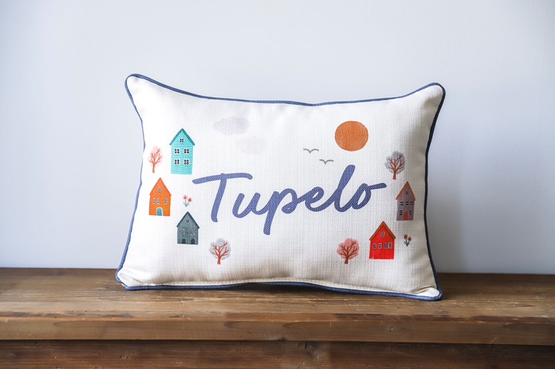 Whimsical Hometown Pillow STE0718