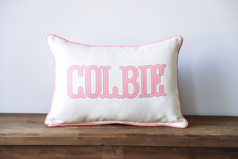 Traditional Girl Name Pillow CHI0166