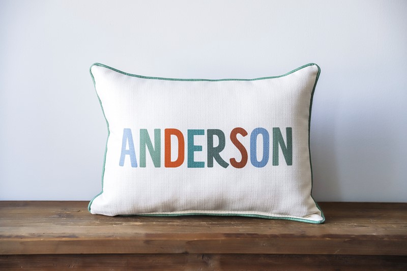 Tutti Frutti Boy Name Pillow CHI0169
