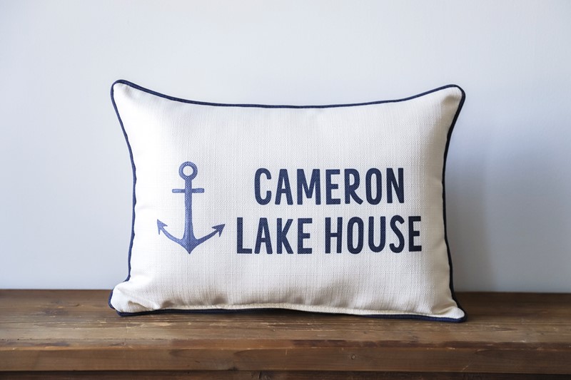 Name Drop Lake House Pillow STE0724