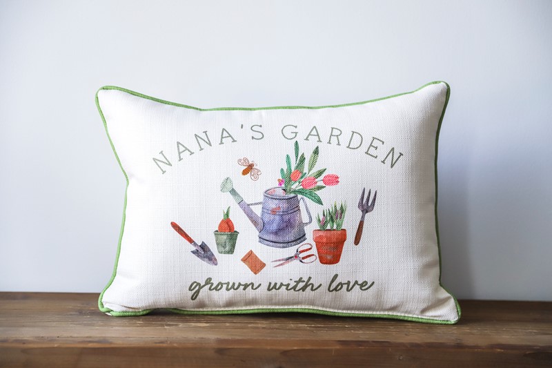 Custom Garden Pillow TXT0884