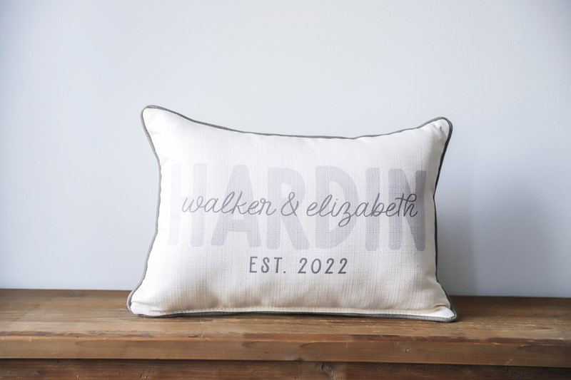 Couple Overlap Name Pillow TXT0887