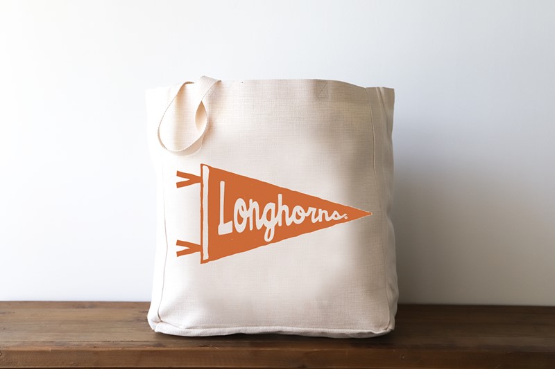 Longhorns Pennant Tote UT0029BAG