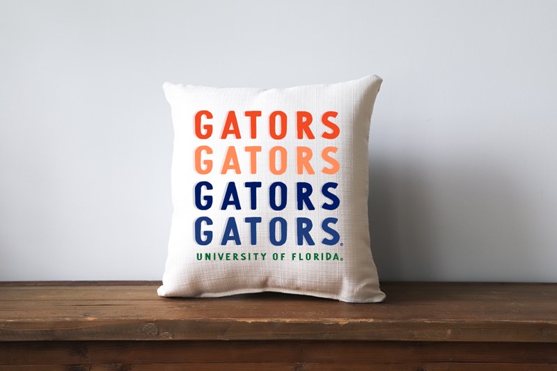 Mascot Gradient Florida Gators Pillow UF0006