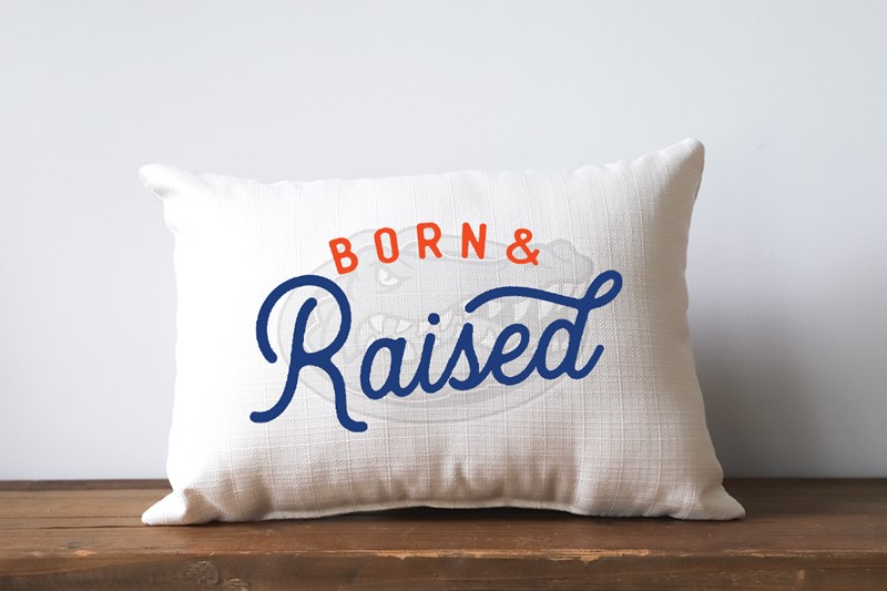 Florida Born & Raised Pillow UF0007