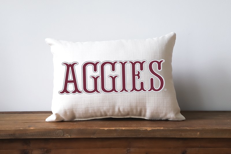 Traditional Aggies Maroon  Pillow TAM0032