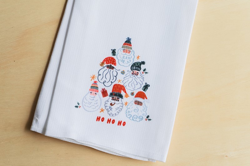 Ho Ho Ho Santa Stack Tea Towel CHR0229TT