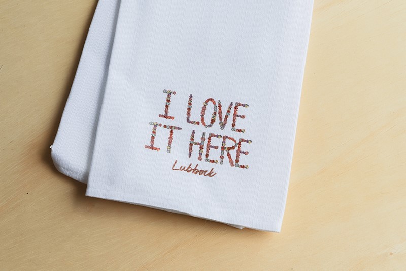 Floral I Love It Here Tea Towel STE0717TT
