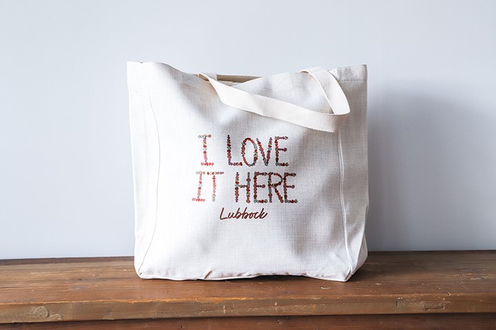 Floral I Love It Here Tote STE0717BAG