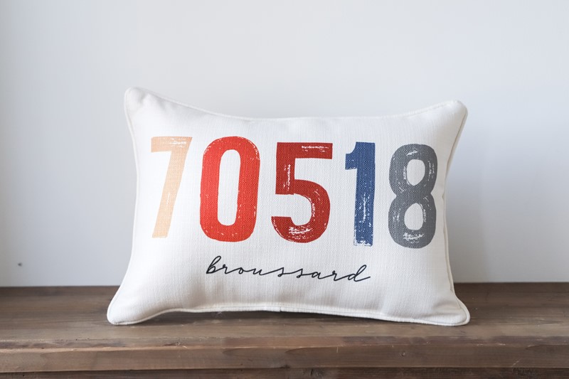 Sunset Zip Code Pillow STE0183