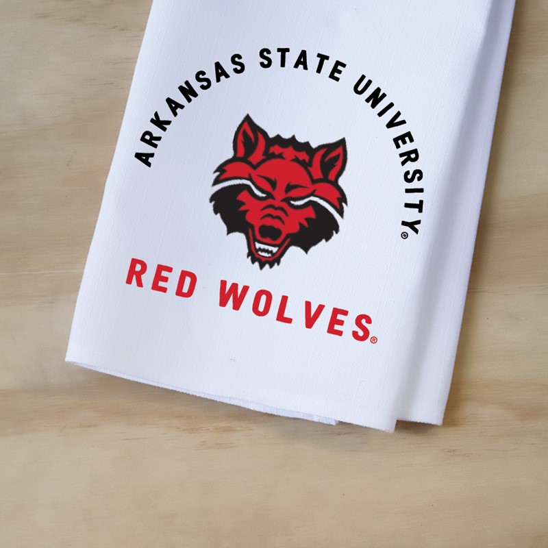 Arkansas State Collegiate Team Arched Tea Towel ASU0010TT