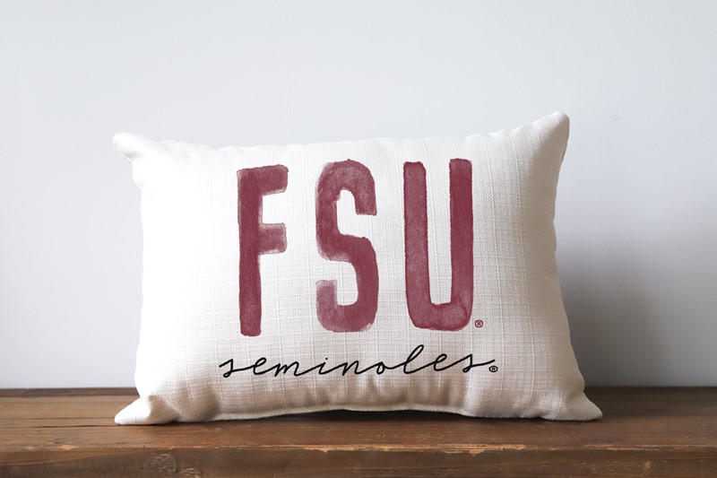 Collegiate Poster FSU Seminoles Pillow FSU0002