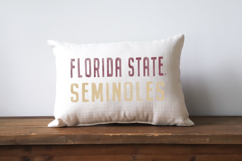 Florida State Poster Mascot Pillow FSU0003