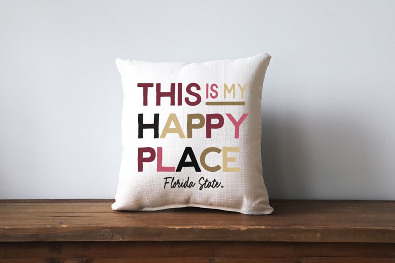 Florida State This is my Happy Place Pillow FSU0011