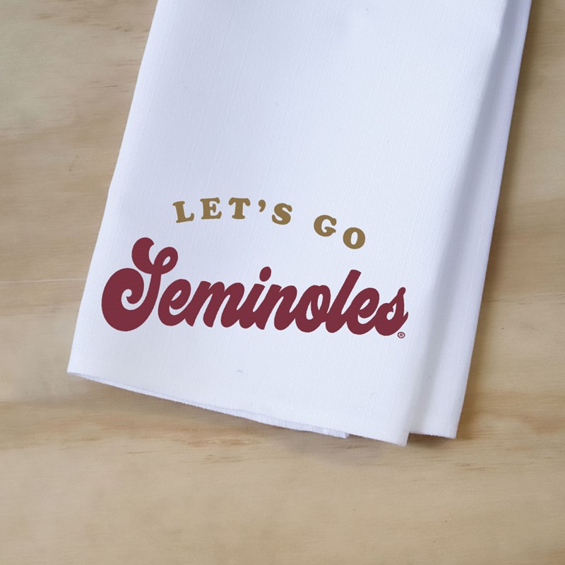 Florida State Let's Go Mascot Tea Towel FSU0008TT