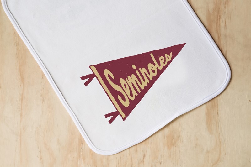 Florida State Seminoles Pennant Burp Cloth FSU0010BC