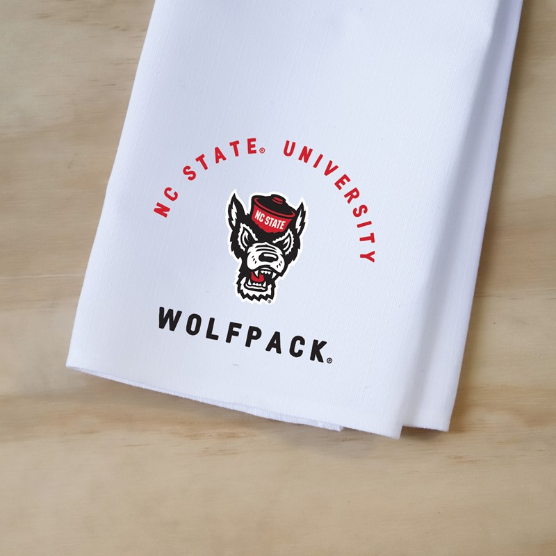 NC State Collegiate Team Arched Tea Towel NCSU0006TT