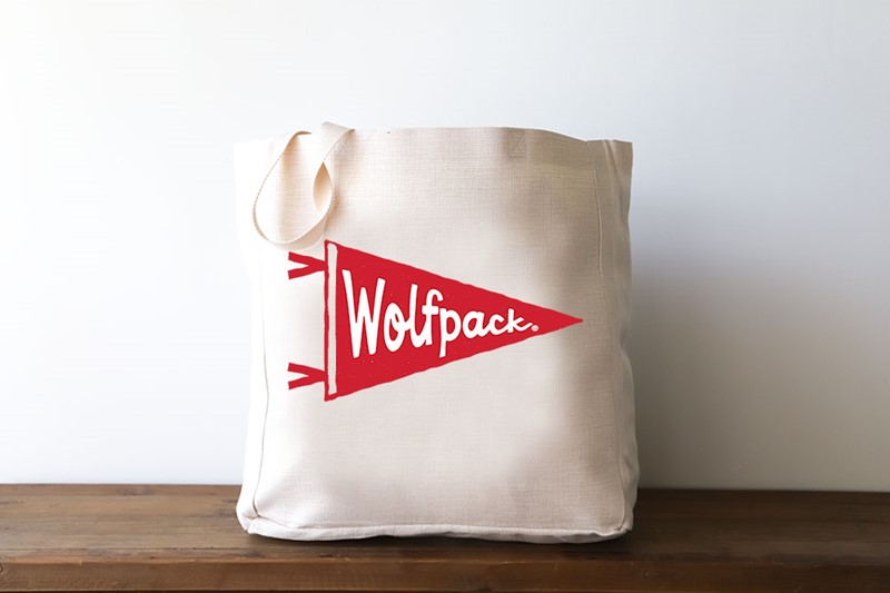 NC State Wolfpack Pennant Tote NCSU0005BAG
