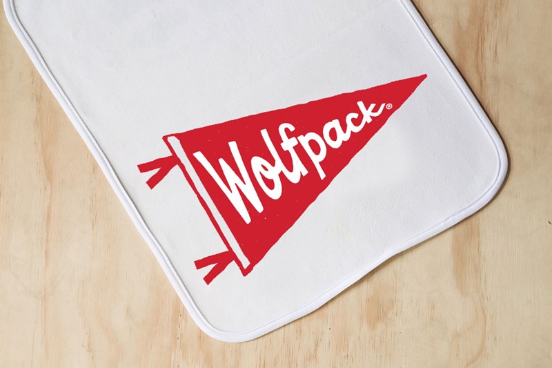 NC State Wolfpack Pennant Burp Cloth NCSU0005BC