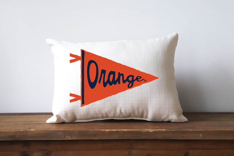 Syracuse Orange Pennant Pillow SU0012