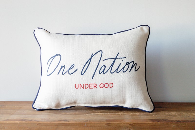 One Nation Pillow TXT0962