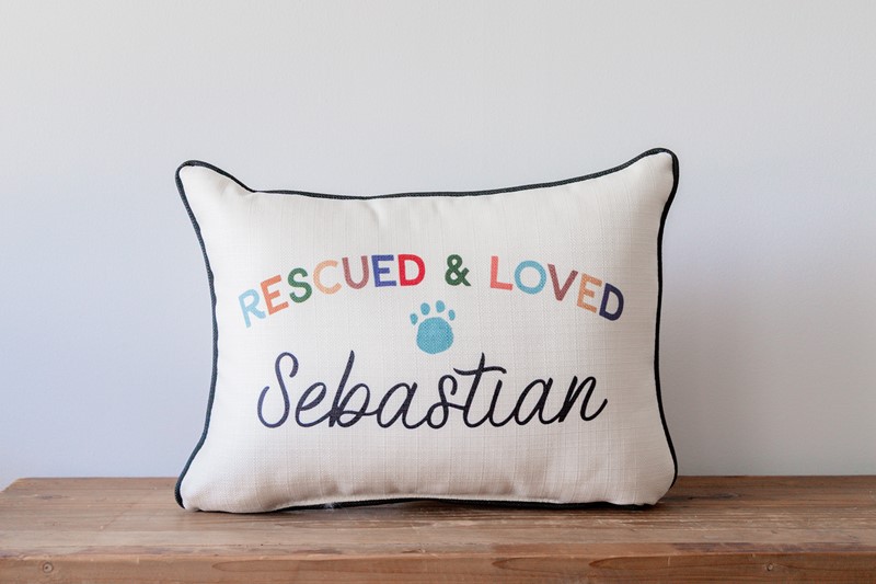 Rescued and Loved Pet Pillow Little Birdie