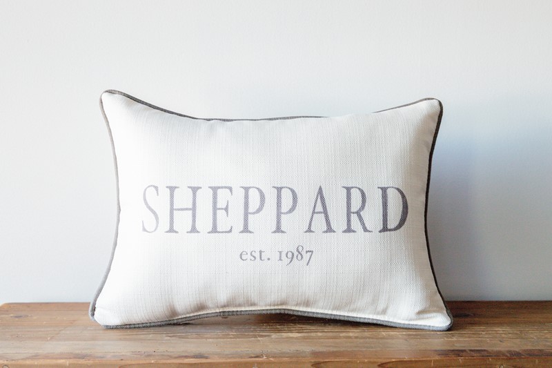 Little Chaos Last Name Pillow TXT0955
