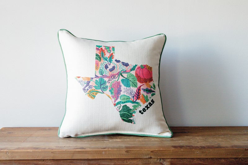 Spring Veggie State Pillow STE0749