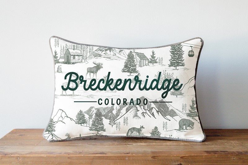 Mountain Toile Pillow STE0757