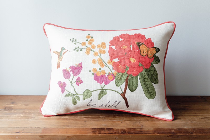 Be Still Hummingbird Pillow TXT0927