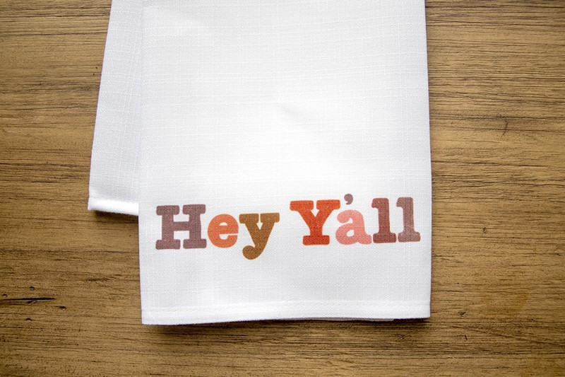 Hey Y'all Multi Tea Towel TXT0950TT