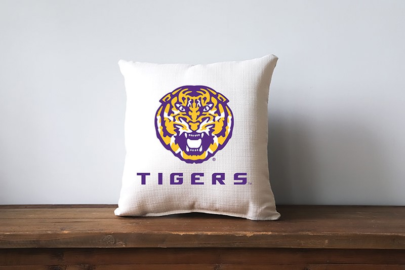 LSU Tiger Icon Pillow LSU0004