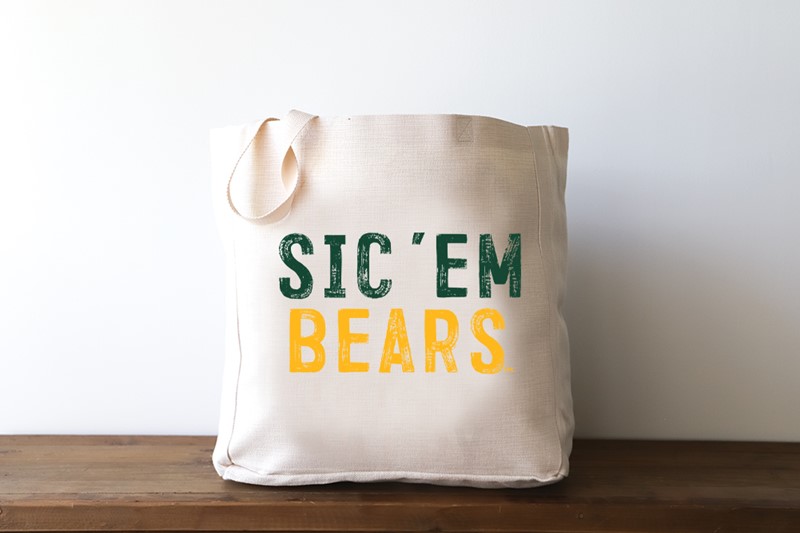 Baylor Sic 'Em Bears Distressed Tote BU0003BAG