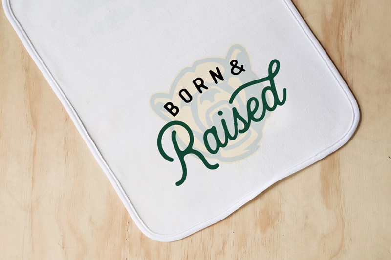 Baylor Born & Raised Burp Cloth BU0016BC