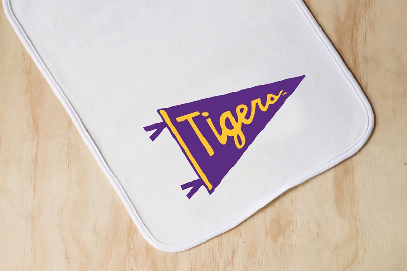LSU Tigers Pennant Burp Cloth LSU0032BC