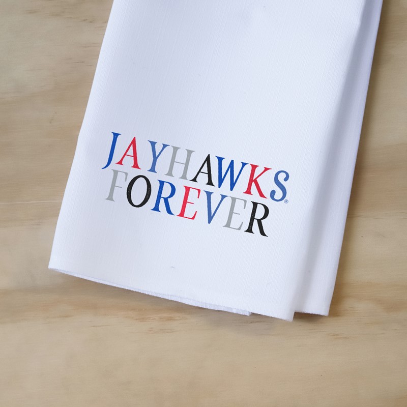 Kansas Jayhawks Mascot Forever Tea Towel KU0011TT