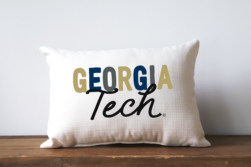 Georgia Tech Collegiate Tones Pillow GT0003