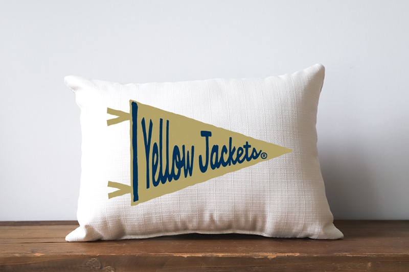 Georgia Tech Yellow Jackets Pennant Pillow GT0006
