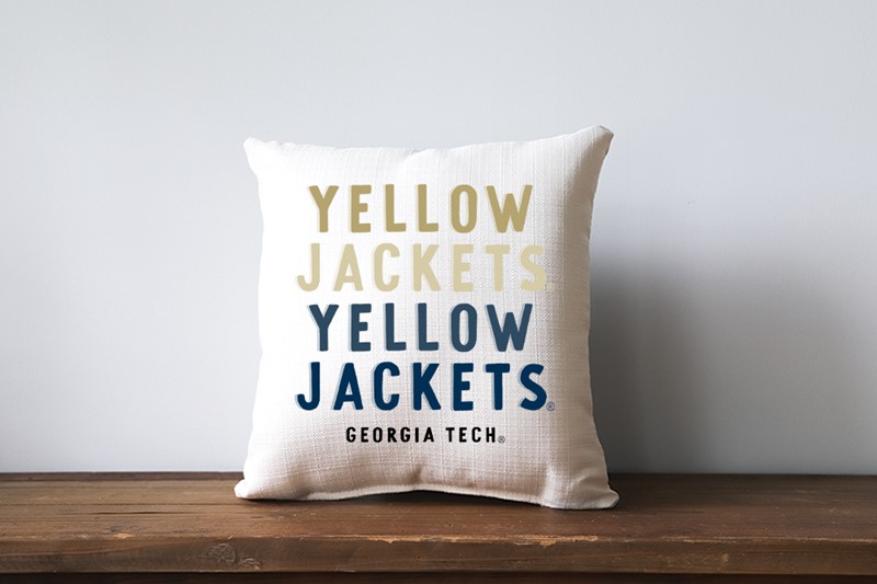 Georgia Tech Mascot Gradient Pillow GT0012