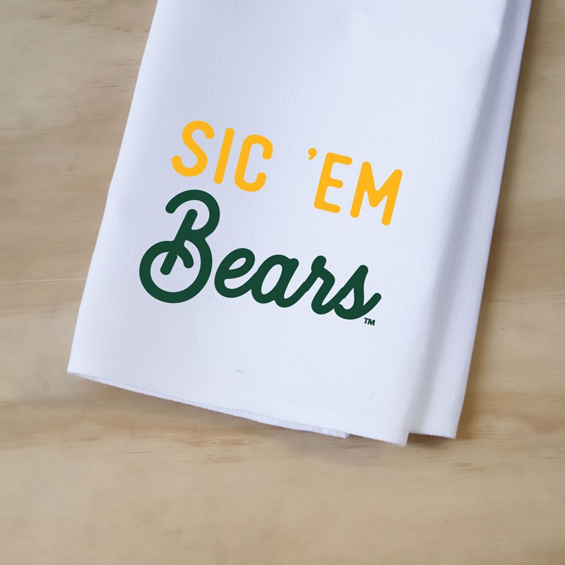 Baylor Sic 'Em Heritage Tea Towel BU0022TT